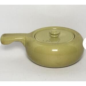 Russell Wright Mid Century American Modern Chartreuse Covered Yellow Casserole